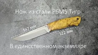 Нож Тигр из стали Р6М5