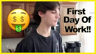 Mason's First Day of Work!!!
