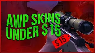 TOP 5 AWP SKINS UNDER $15 (CS:GO) + GIVEAWAY!