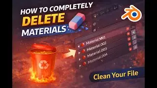 How to Completely Delete Materials in Blender | Clean Your File
