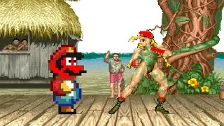 If Mario was in Street Fighter (short fight animation)