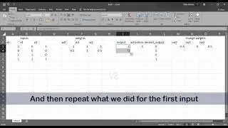How to train a neuron in Excel | Vahin Sharma
