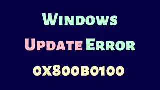 Windows Update Error 0x800b0100 [HINDI]