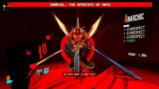 ULTRAKILL | Act 2 | Gabriel Rematch | Feedbacker only | Violent Difficulty | Ceiling Hit