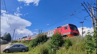 И ещё один ловите! Электропоезд ЭД4М 0404 с сообщением 
