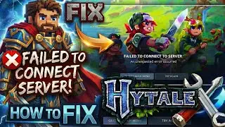 Failed to Connect to Server Hytale | Fix Connection Issues in Windows 11