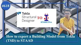Export file From Tekla to STAAD. Pro || Limitation of Exporting Tekla Model To STAAD || Tekla || TSD