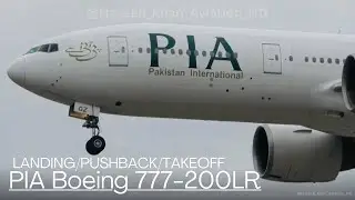 PIA 777-240LR [AP-BGZ] Landing/Pushback/Takeoff-RWY 05 (Toronto Pearson Airport) 10/5/2018 (4K)