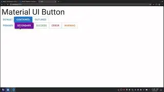 Button Component | React Material UI