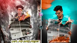 Instagram Viral Fire New Pepar Manipulation Editing Tutorial in Picsart Lightroom preset Bk Editz