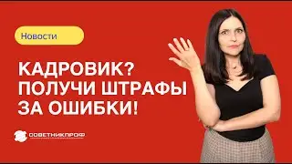 Штрафы за ошибки кадровиков в 2024 году