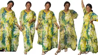 Learn how to cut and sew this beautiful maxi dress||Monrael Apparel.