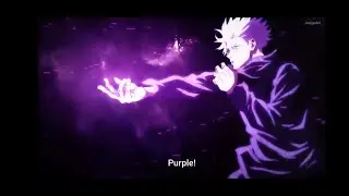 Gojo Satoru used Hollow Purple on a special grade curse spirit (season 2 episode 1 soon)