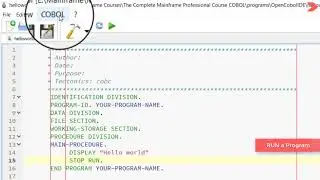 How to Compile and Run a COBOL program on Windows? OpenCOBOLIDE.