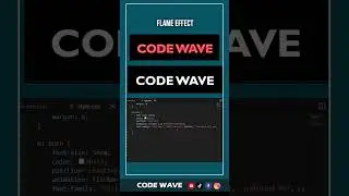 Flame Effects on Text #code #codemasters #codes #codeshorts #css #css3 #design #developer #frontend