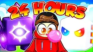 We Spent 24 HOURS in Bubble Gum Simulator Infinity!