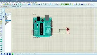 Arduino Push Button with LED in Proteus | Turn LED ON/OFF Using Push Button