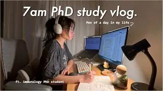 POV: you're a medical PhD student with no summers off | study vlog
