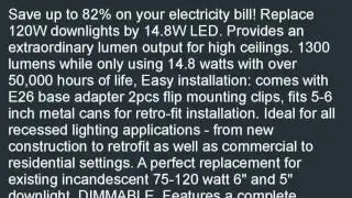 Triangle Bulbs Pack of 3 56 LED Downlight UL and ENERGY STAR 14.8W 120W Rep