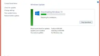Windows 10 upgrade  installation stuck fix