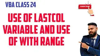 VBA code for last column. how to set range in vba