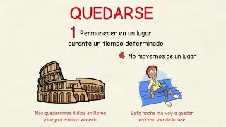 Learning Spanish: Meanings of the verb 'Quedarse'