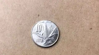 Moneda $10 centavos de 1978 de plata