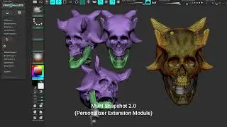 Multi Snapshot 2.0 - Personalizer 1.6.0 Extension Module ZBrush Plugin