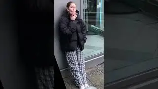 Girl Smoking like Crazy