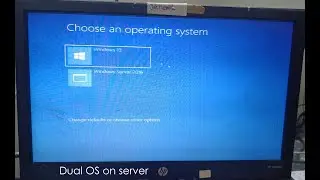 How to install Dual Boot (OS) on Lenovo server