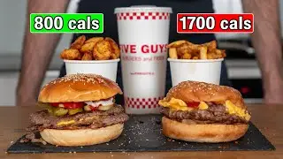 How To Make A Low Calorie Five Guys Burger That Still Tastes Good