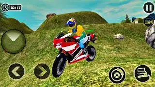 Uphill Offroad Motorbike Rider 🏍️💥 Gameplay 40√ || Offroad Bike Games || Flash Gameplay