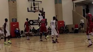 Theo Pinson POSTERIZES defender at Nike Peach Jam