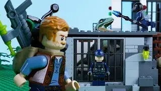 LEGO Jurassic World STOP MOTION LEGO Dinosaur Prison Break | LEGO Jurassic World | By Billy Bricks