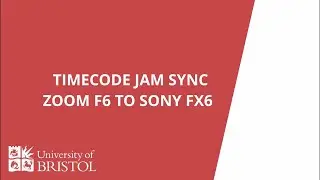 TIMECODE JAMSYNC Zoom F6 Audio to Sony FX6 Camera