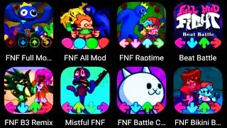FNF Full Music Battle,FNF All Mods,FNF Raptime,Beat Battle | FNF B3 Remix | FNF Mistful | Battle Cat