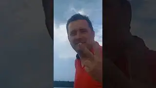 пробую лодка Ривьера 3600 и мотор Yamaha 9.9 первый старт на воде.