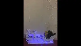 Сани Деда Мороза из потолочной плитки/ Новогодний декор своими руками