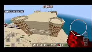 minecraft  2nd episode building (big sand castle)