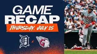 Game Highlights: Tigers Level Series vs. Cleveland, Javy Báez homers | 7/25/2024