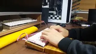 gateron brown silent keyboard wood housing 35g lubrication