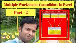 Consolidate with Multiple Worksheets in Excel