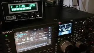 Kenwood TS-990 Radio, Quick QRO TX Test on 6m WSPR, looking at SWR & Power.
