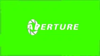 Aperture science green screen from PORTAL 2