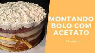 Confeitando bolo com acetato e bico 1M Wilton - Faça sua festa - Aline ketrin