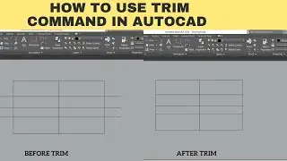 How to trim in AutoCAD |  Autocad 2024 trim command