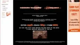 CALL OF DUTY MODErN WARFARE 2 - BETA CODES
