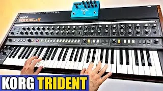 KORG TRIDENT + STRYMON BIG SKY - Ambient Space Music | Synth Demo