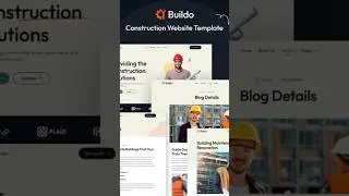 Buildo   Construction Website Template #construction #architecture #shorts
