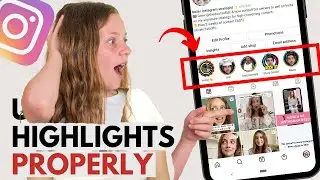 اسهل طريقة تصميم هايلايت احترافي بالفوتوشوب ونشرها في الانستقرام وكيفية اضافة نص ورابط بالتفصيل